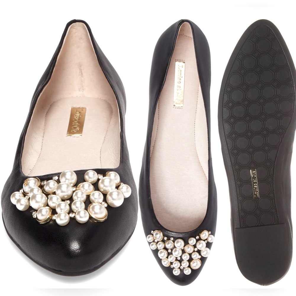 Louise et Cie Black Pearl Ballet Flats